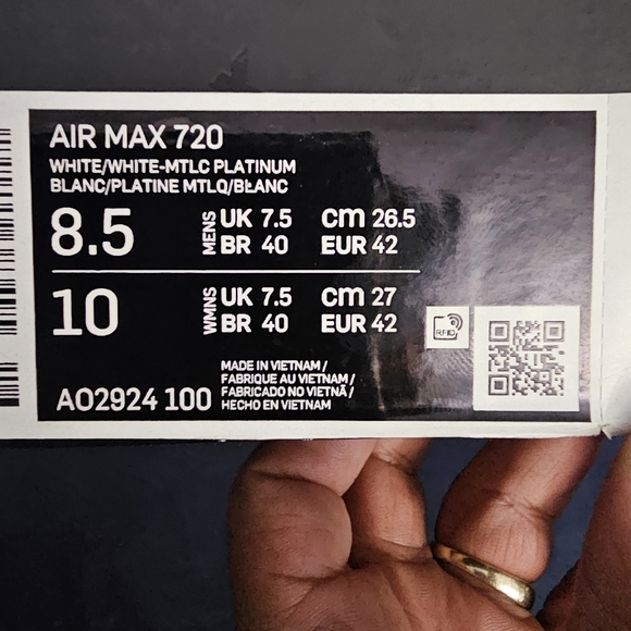 Airmax 720 qhite platinum - Picture 4 of 4